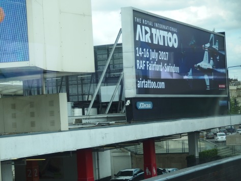 Billboard advertising the Fairford Air Tattoo